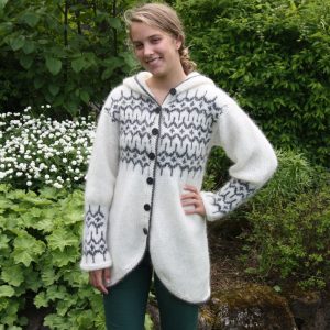 Handknitted long cardigan