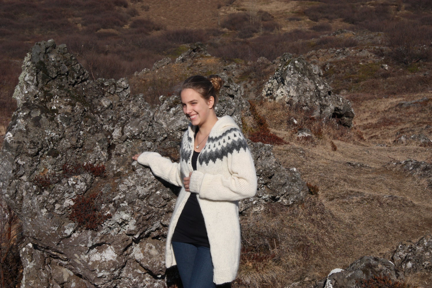 Síð lopapeysa. - Image 3