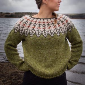 Lopapeysa í fallegum haustlitum